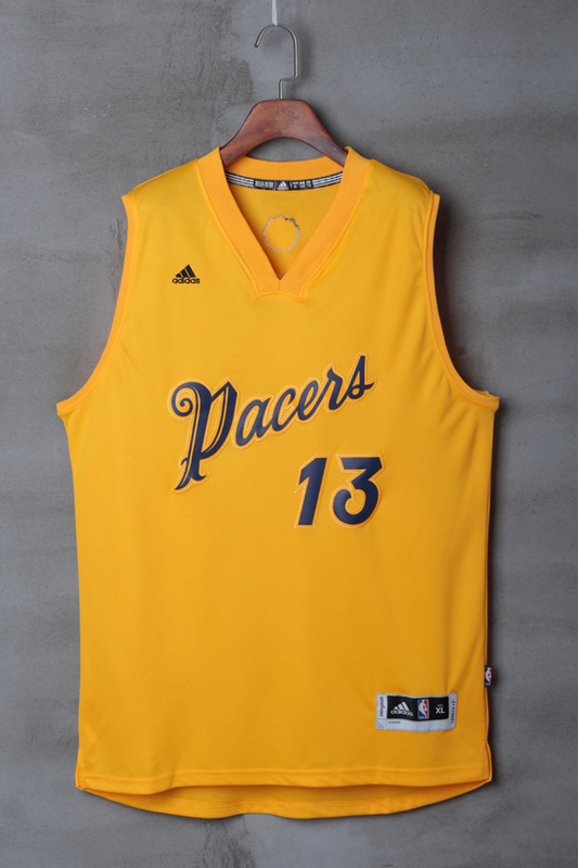 2017 NBA Indlana Pacers #13 Paul George yellow jerseys